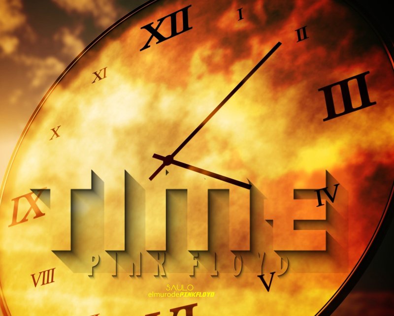 Красивый фон с часами