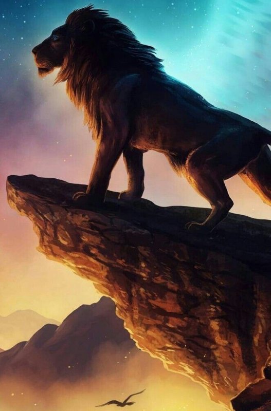 Лев на скале