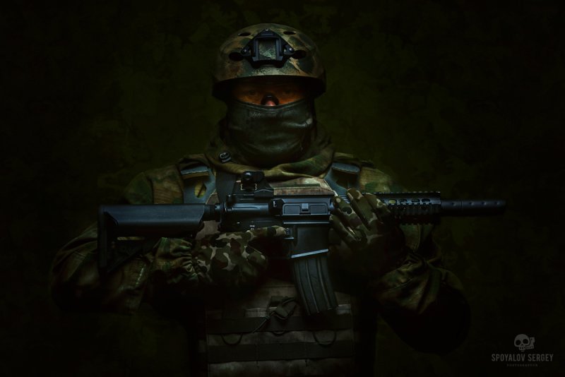 Русский солдат арт