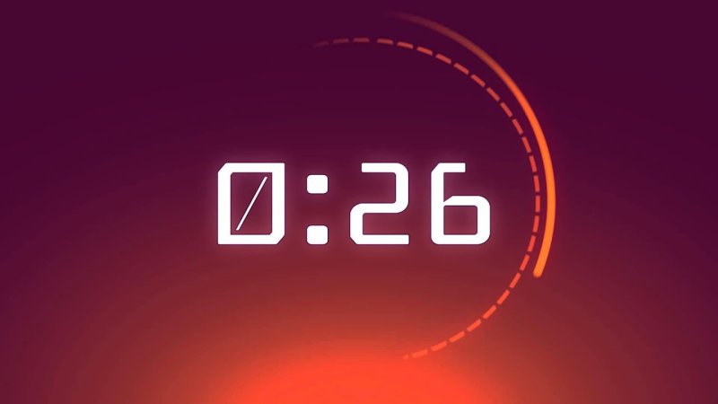 Таймер обратного отсчета круглый