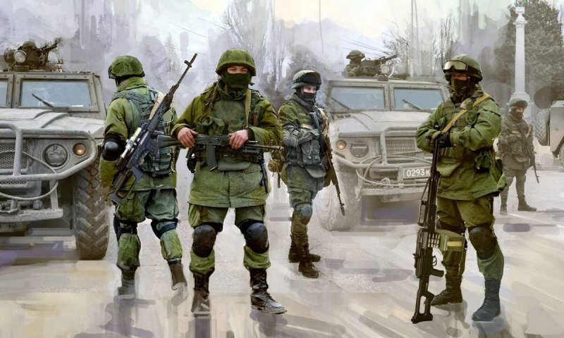 Современная Российская пехота вежливые люди 1/35 звезда