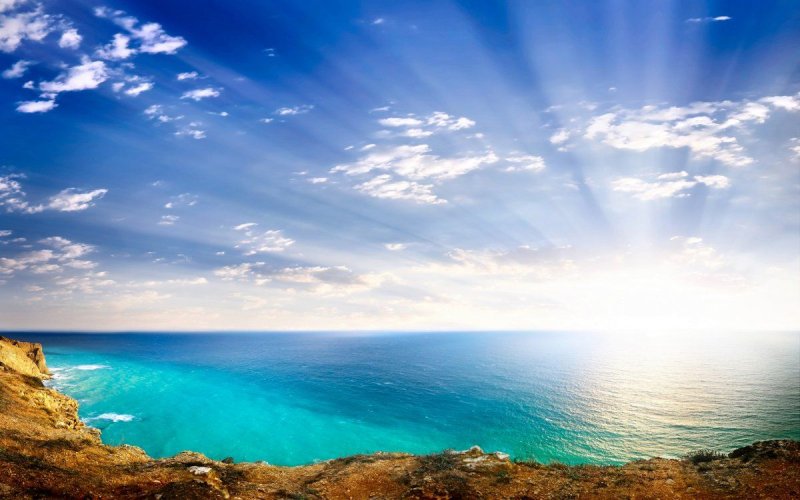 Пейзаж море