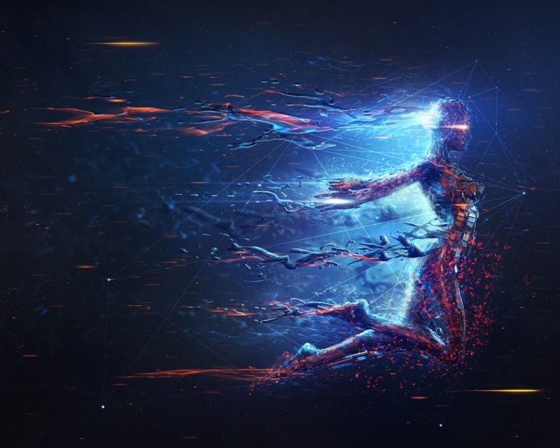 Человек в космосе арт