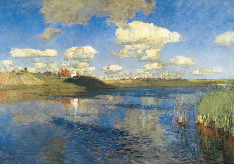 Левитан Исаак - озеро. Русь (1900)