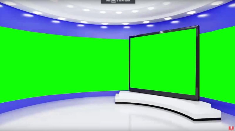 Virtual Studio Green Screen