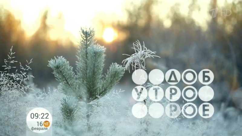 Заставка доброе утро первый