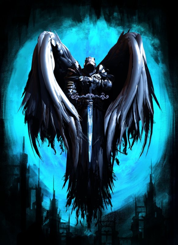 Азраил Падший ангел аниме