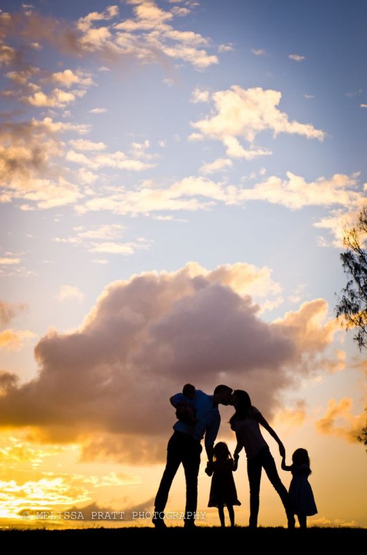 Силует счастливой сеиьи