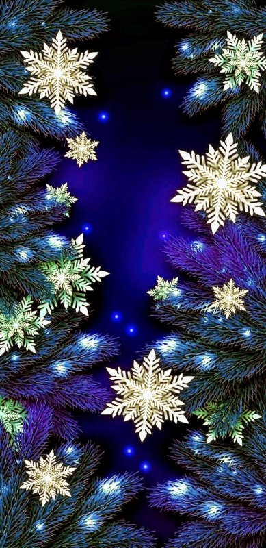 Зима снежинки