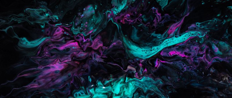 Абстракция в бирюзовых тонах