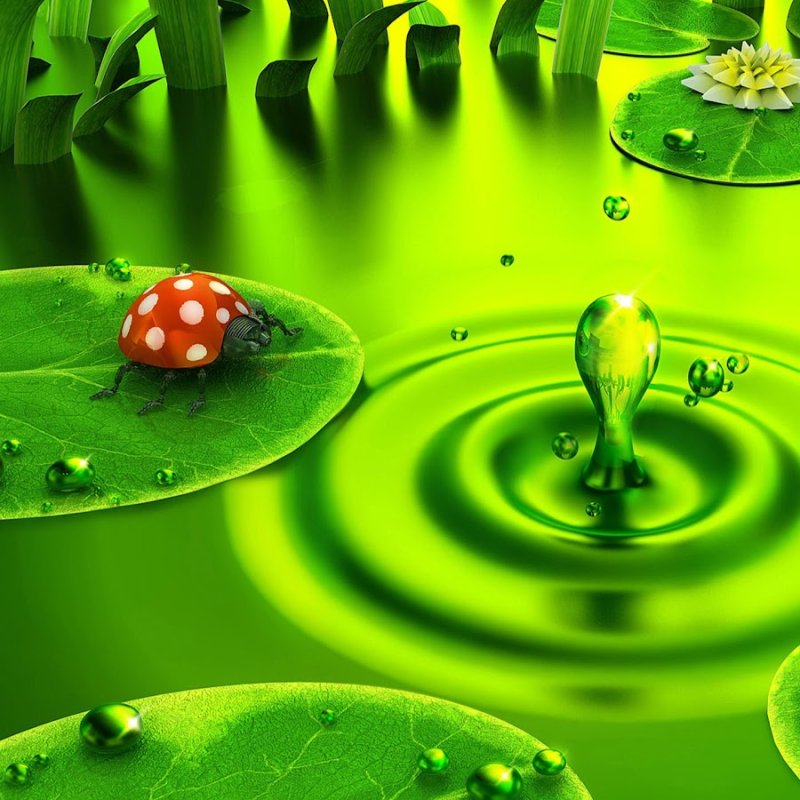 Красивый зеленый