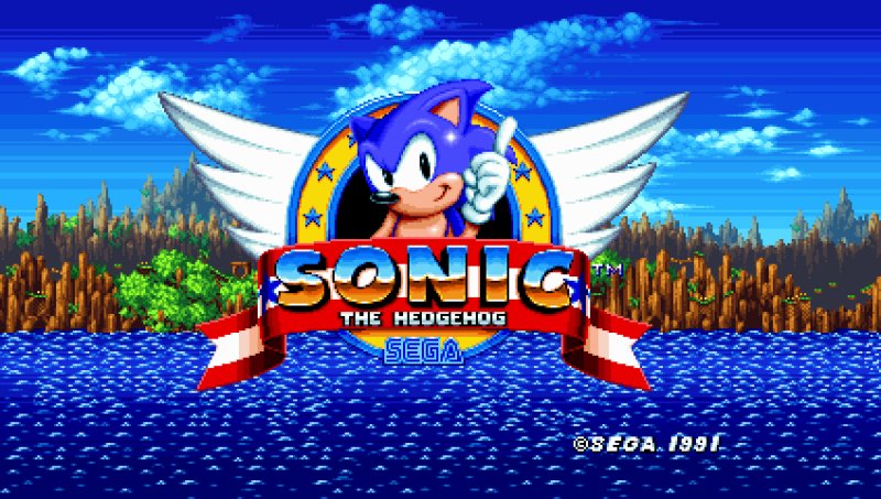 Sonic Mania title Screen