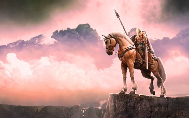 Всадник на коне