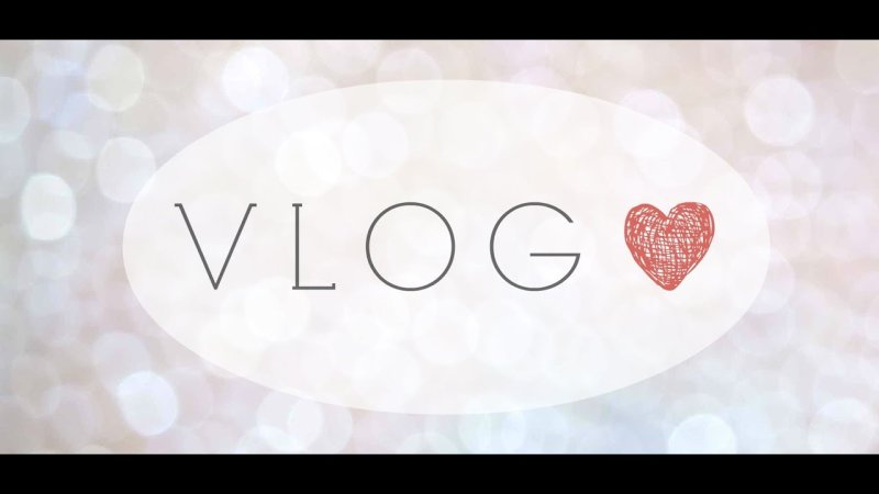 Надпись ВЛОГ на красивом фоне