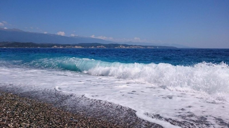 Черное море пляж Адлер