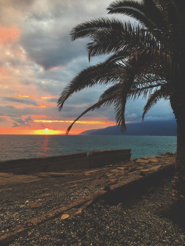 Закат Гагра Абхазия