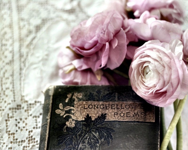 Цветы в стиле ретро