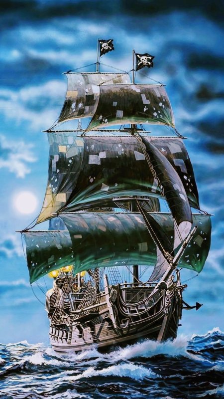 Галеон корабль черная Жемчужина