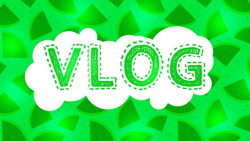 Надпись ВЛОГ