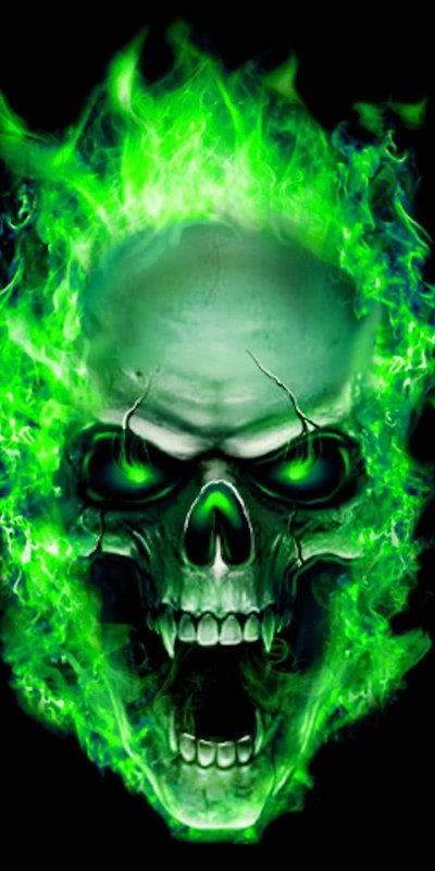 Зеленый череп