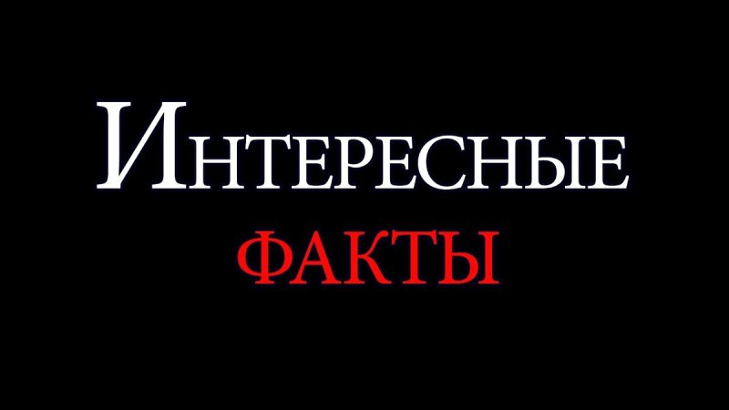 Слово интересные факты