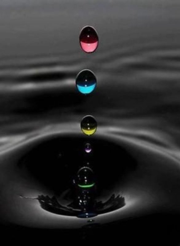 Красивые капли воды