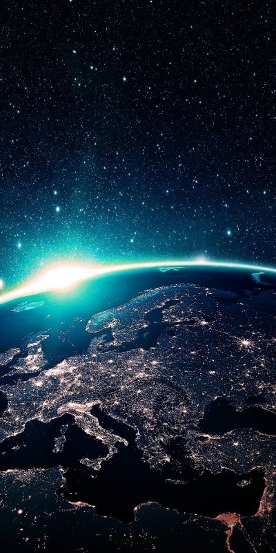 Вид земли из космоса