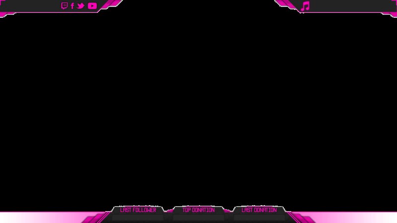 Рамка для веб камеры для OBS 720p