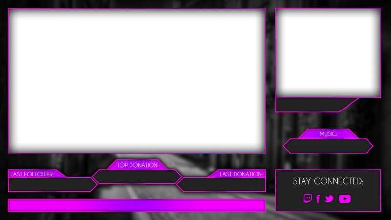 Шаблон для стрима OBS для стримера