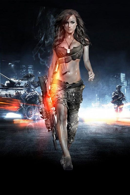 Бателфилд девушка