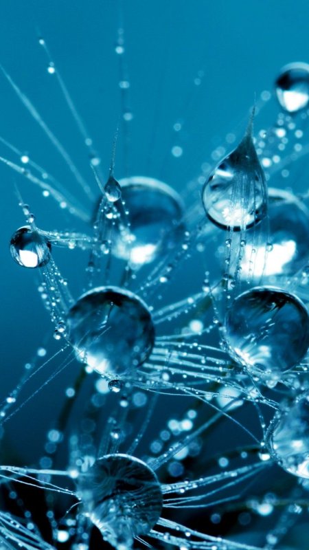 Красивые капли воды