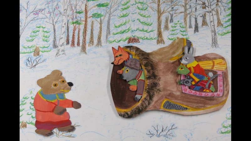 Иллюстрации к сказке варежка