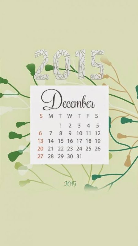 Календарь обои на телефон