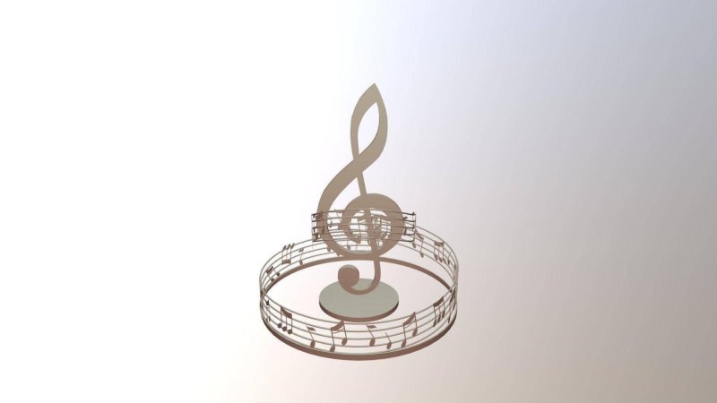 Музыкальный скрипичный ключ