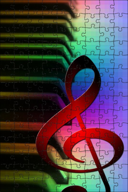 Красивый скрипичный ключ