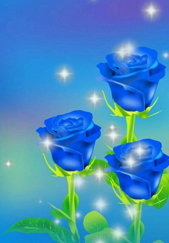 Синие розы фон