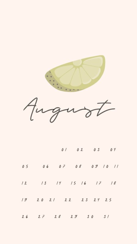 Заставка календарь