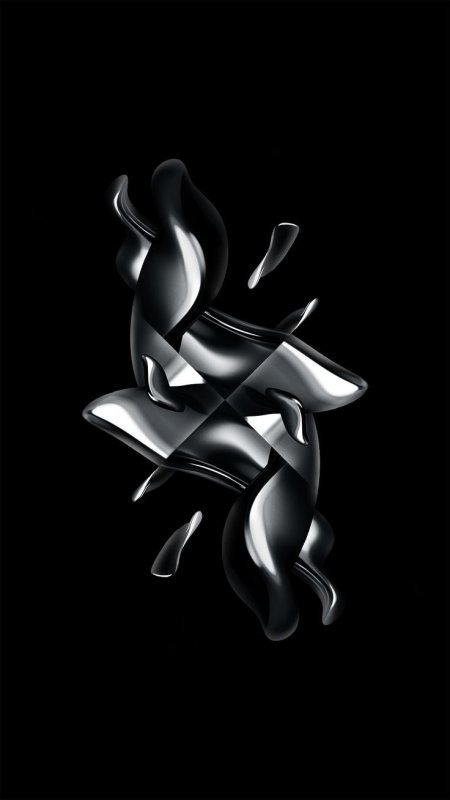 Стильные черные обои на телефон