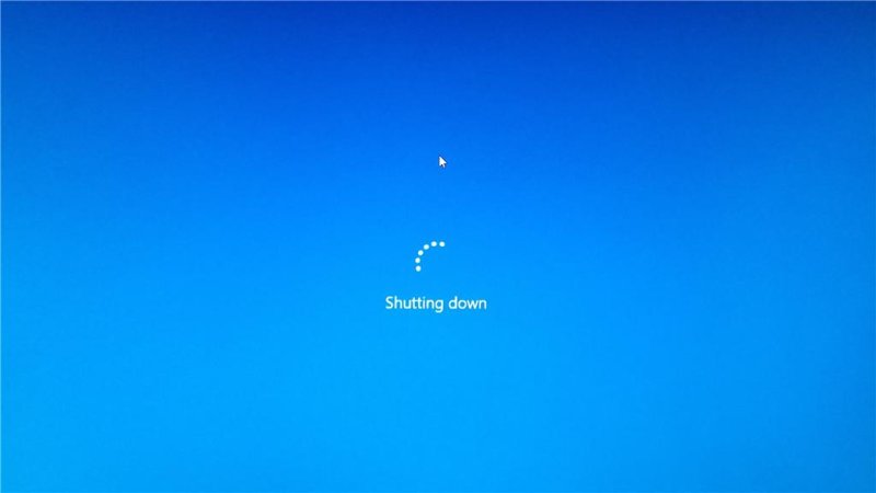 Windows выключение