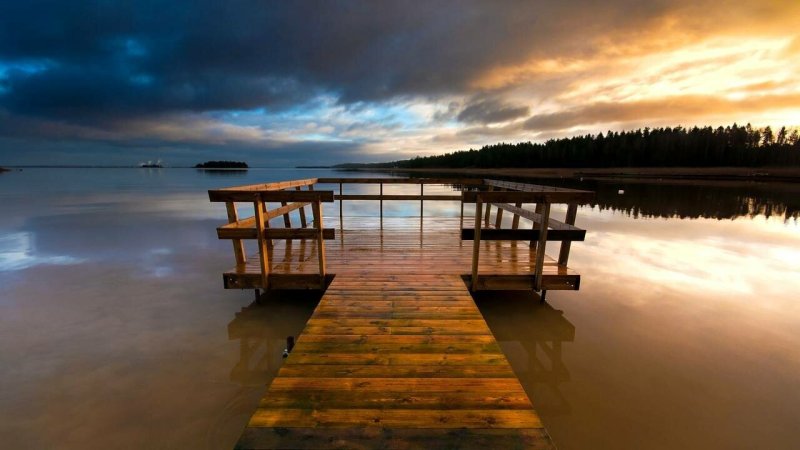 Деревянный причал