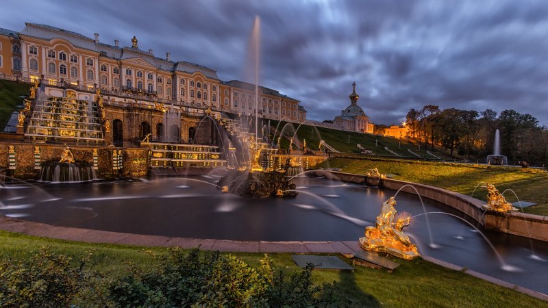 Петергоф фонтаны большой Петергофский дворец