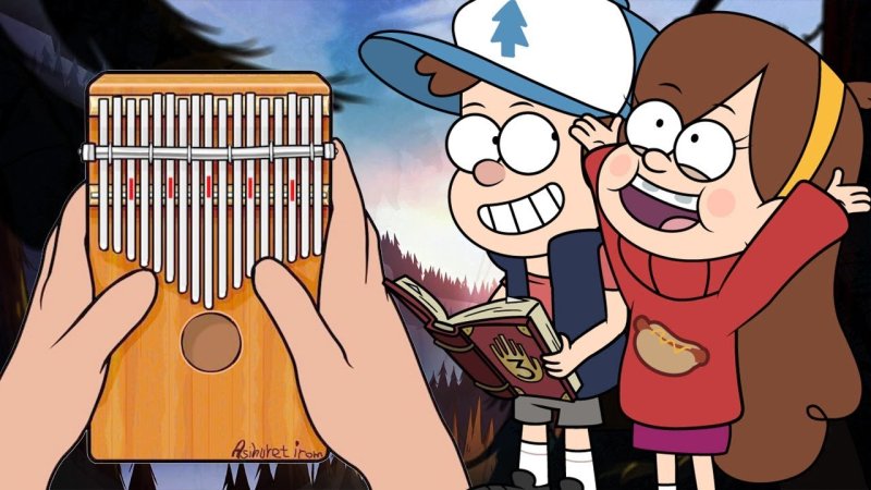 Гравити Фолз калимба 17 Ноты