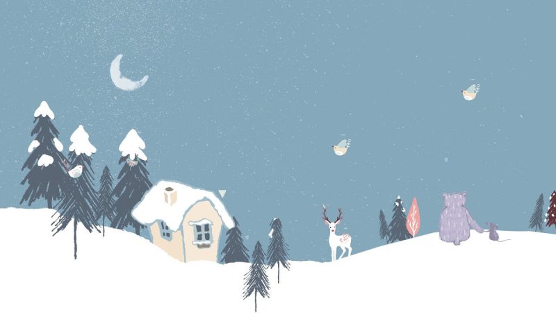 Новогодние картинки Минимализм