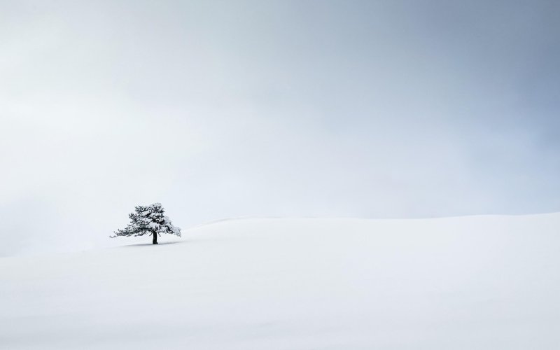 Зимний пейзаж Минимализм