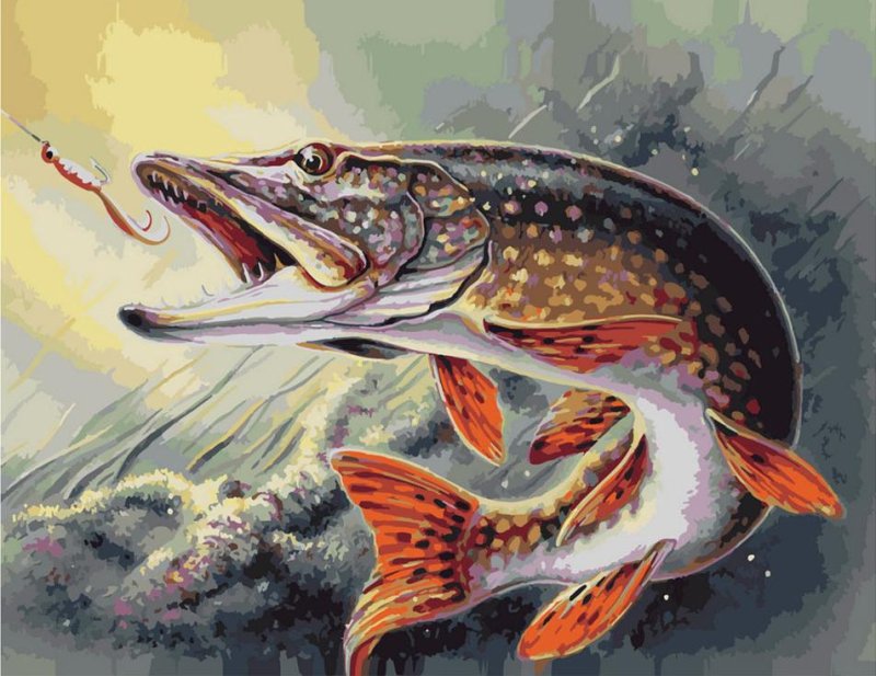 Картина щука Пайк