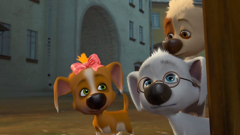 Белка и стрелка озорная семейка Карусель