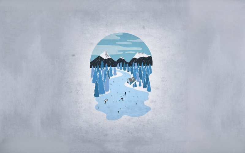 Зима Минимализм