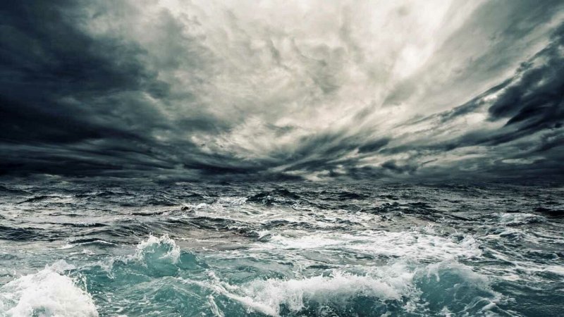 Берингово море шторм