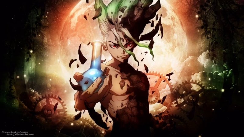 Аниме доктор Стоун сенку