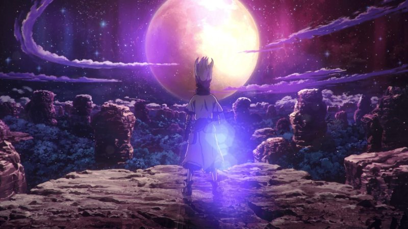 Аниме фон доктор Стоун